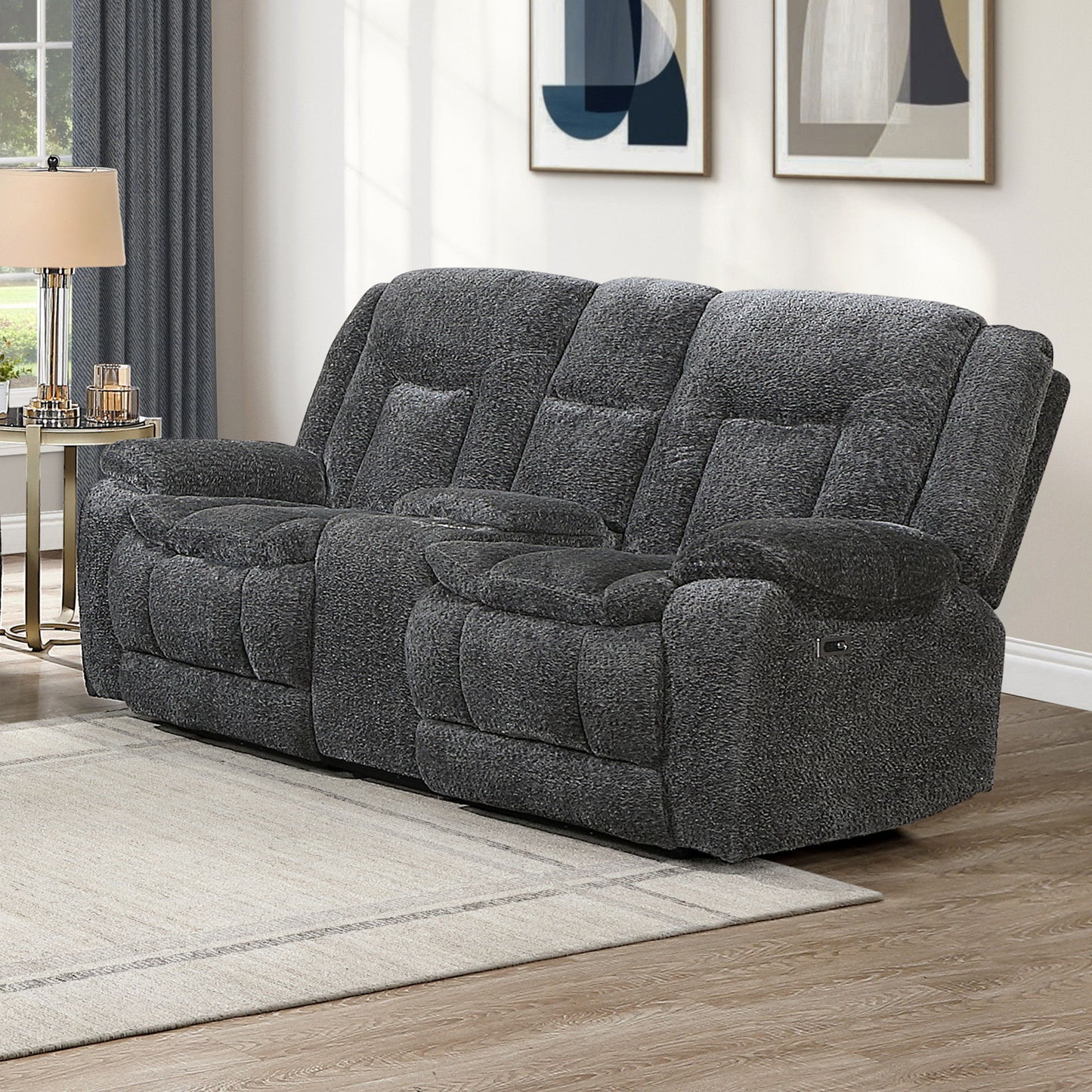 Stanwick - Reclining Console Loveseat