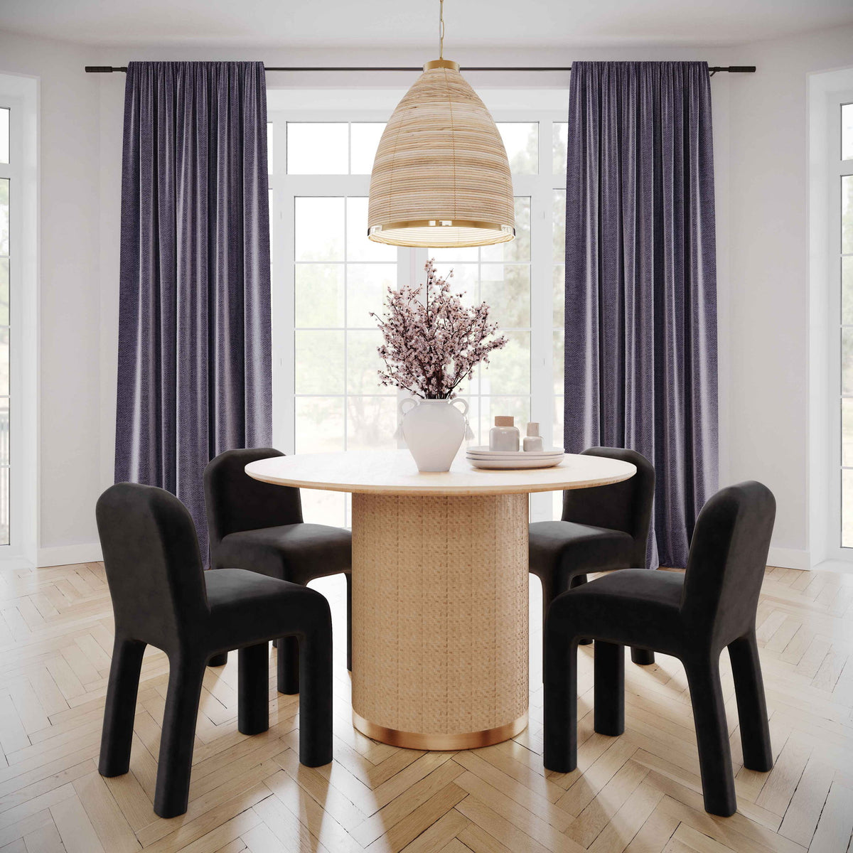 Akiba - Round Dining Table - Natural
