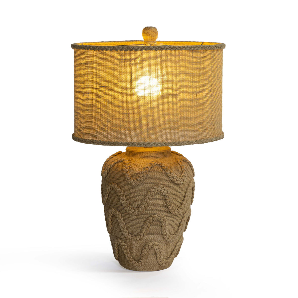Baha - Bamboo Jute Table Lamp - Natural