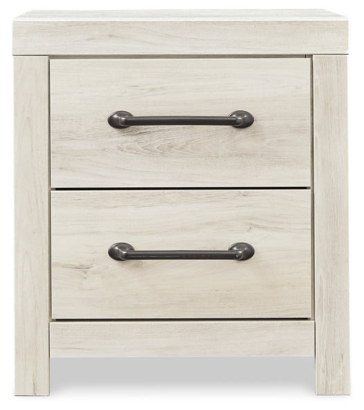 Cambeck Panel Headboard With Mirrored Dresser And 2 Nightstands