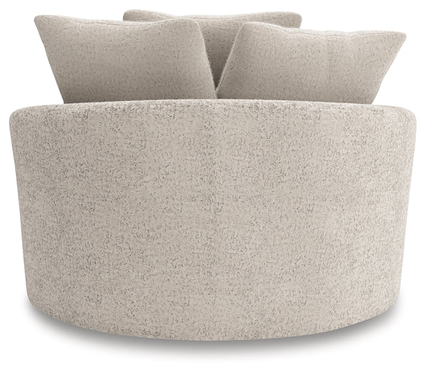 Cuddle Plush Oversized Swivel Accent Chair