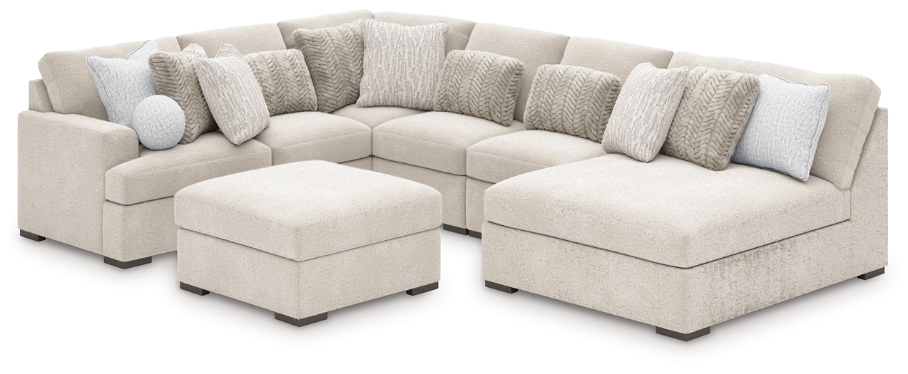 Cuddle Plush 6-Piece Sectional with Chaise