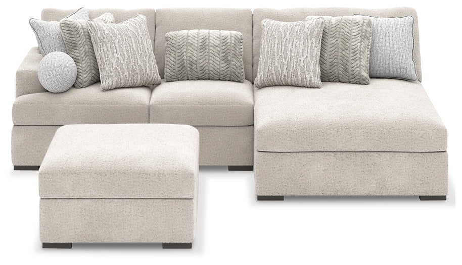 Cuddle Plush 3-Piece Sectional with Chaise