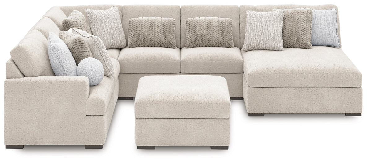 Cuddle Plush 6-Piece Sectional with Chaise