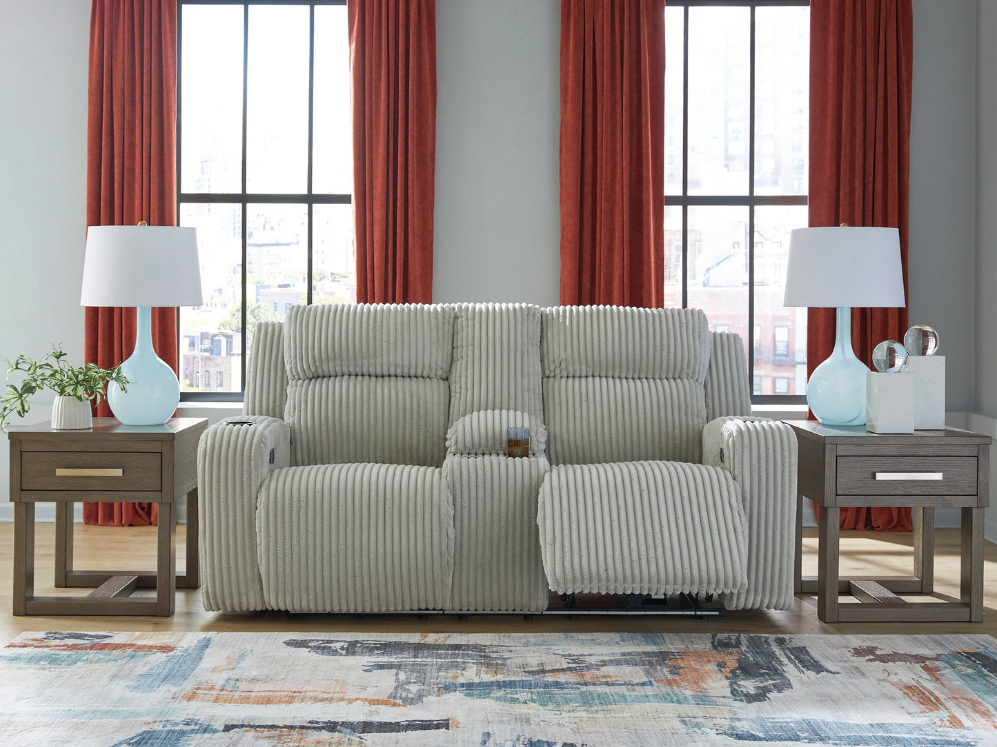Forest Lake Pwr Rec Loveseat/Con/Adj Hdrst