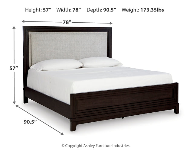 Neymorton California King Upholstered Panel Bed