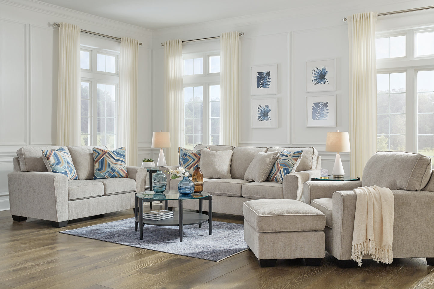 Cashton Sofa, Loveseat, Chair and Ottoman