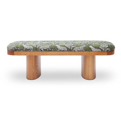 Ollie -  Leopard Jacquard Bench