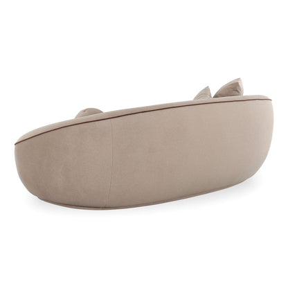 Jenny - Faux Mohair Sofa - Taupe