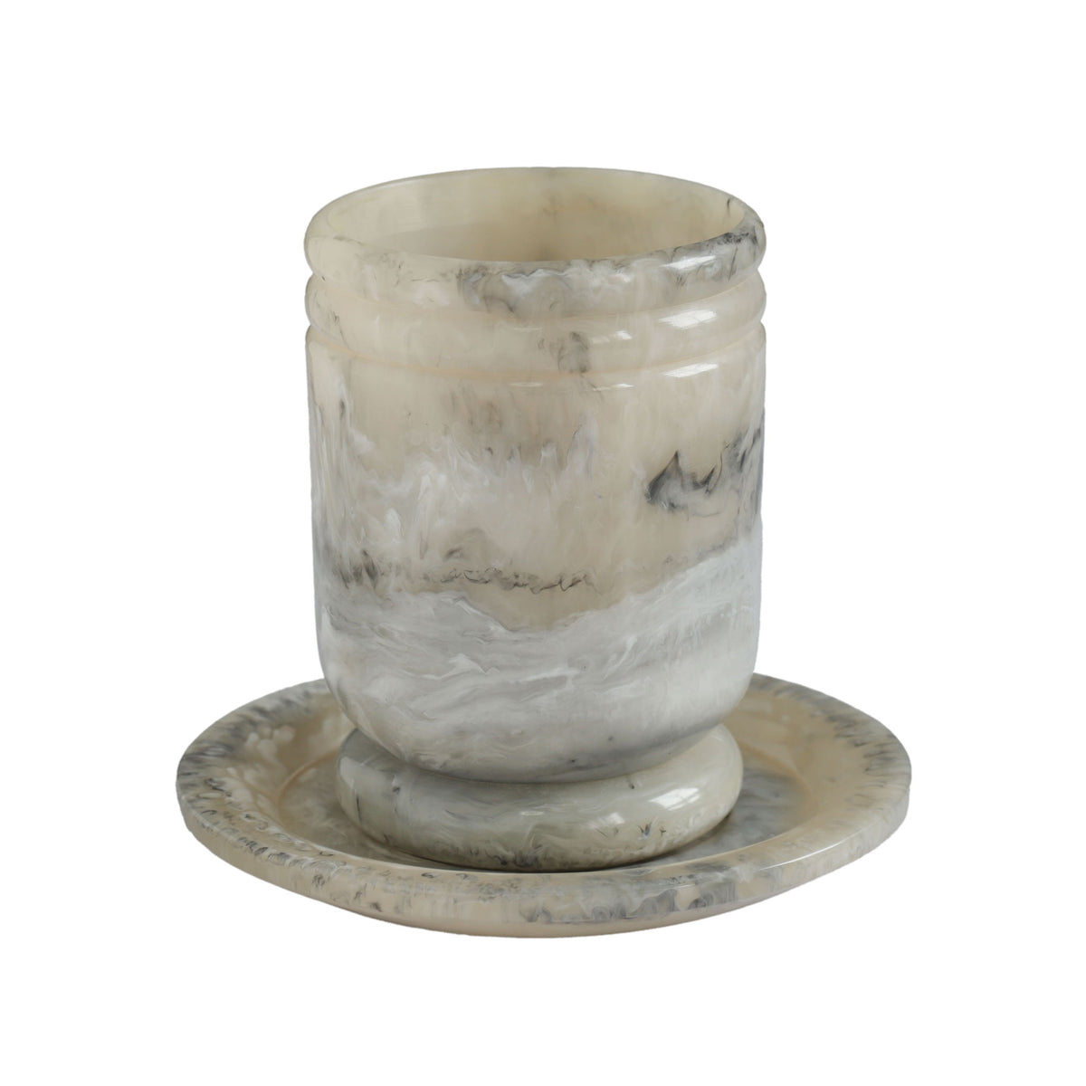 Channeled - Swirl Resin Kiddush Cup