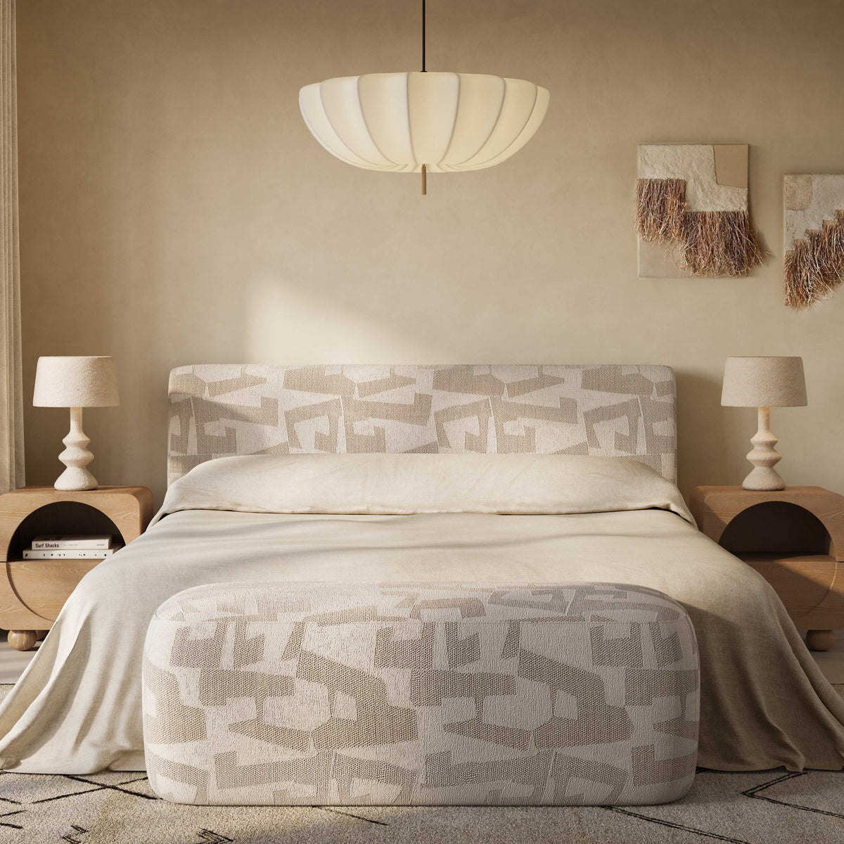 Graceland - Jacquard Bench - Cream