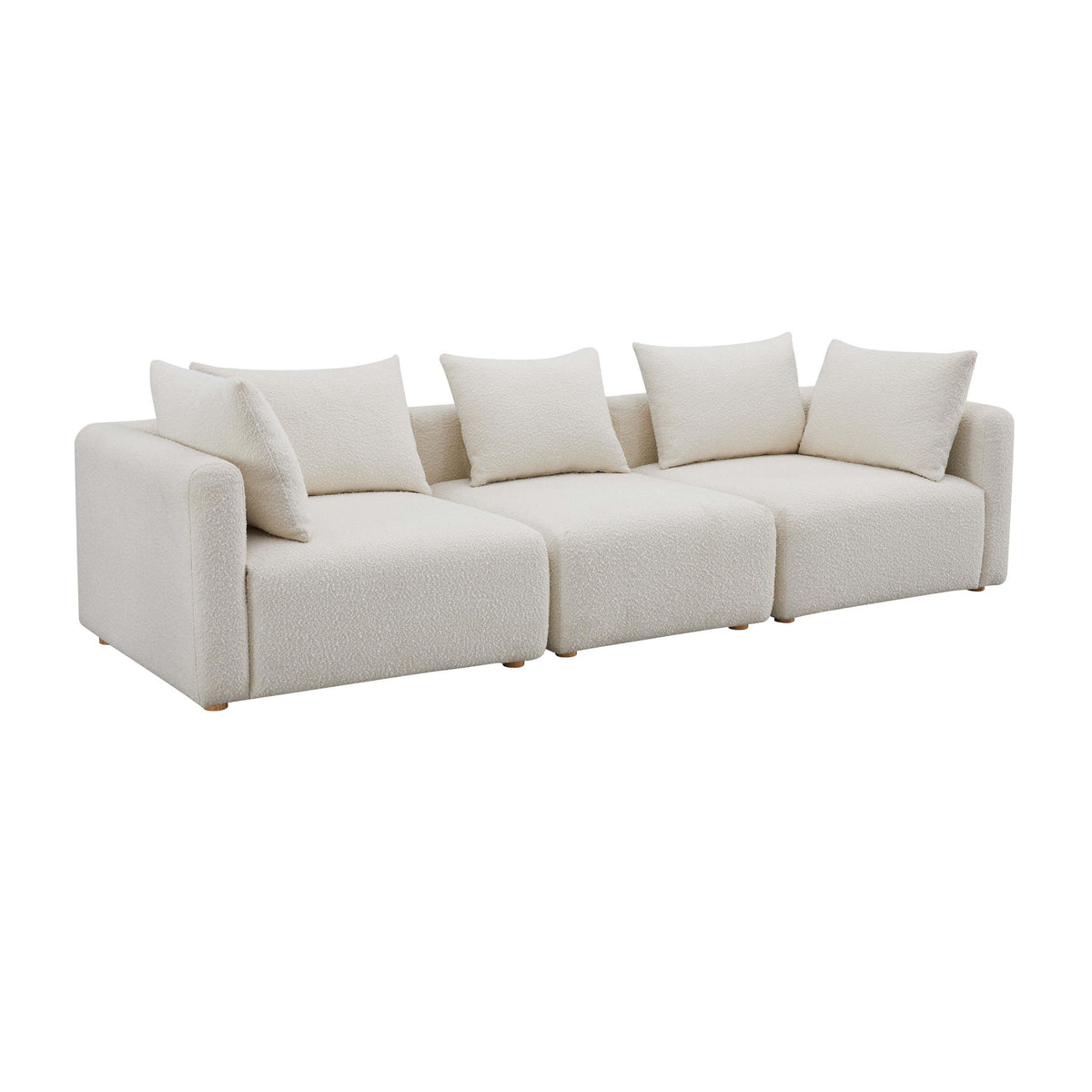 Hangover - Boucle Fabric Sofa - Cream