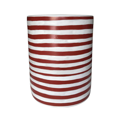 Tempest - Ceramic Table - Red Stripes