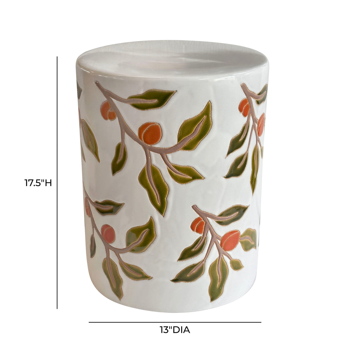Tempest - Ceramic Table - Orange Citrus