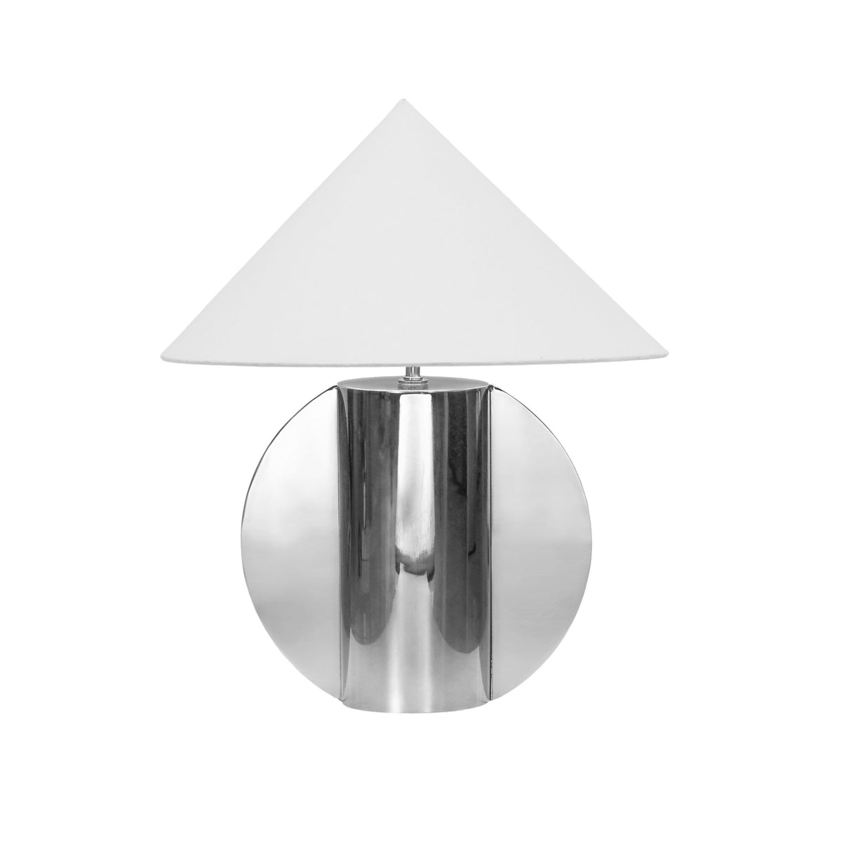 Geo - Semi-Circled Table Lamp - Chrome