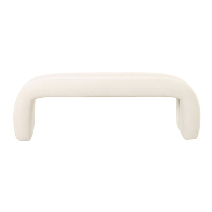 Leigh - Velvet Channeled Bench