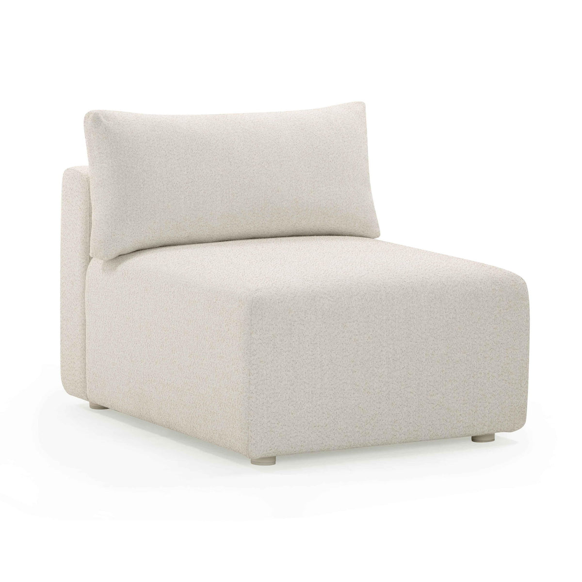 Hangover - Outdoor Modular Armless Chair - Cream