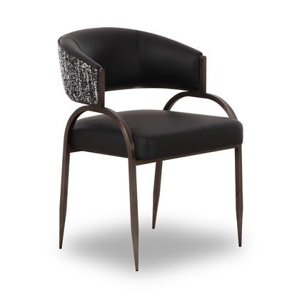 Tatum - Vegan Leather 2-Tone Dining Chair