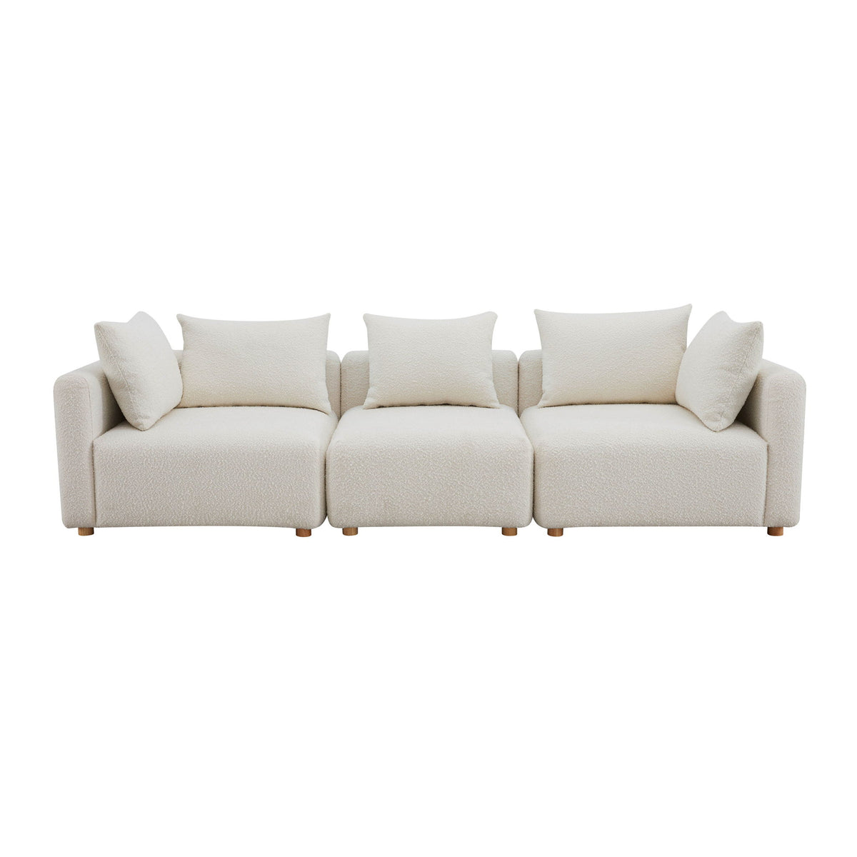 Hangover - Boucle Fabric Sofa - Cream