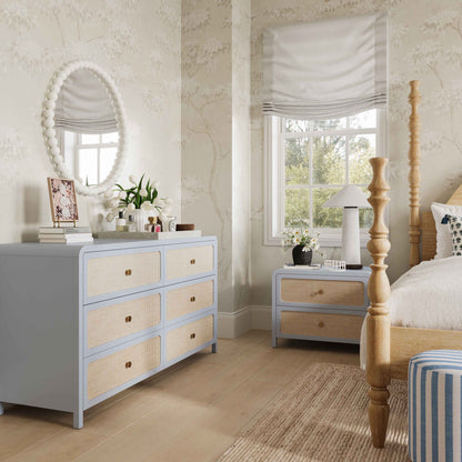 Patty - Rattan 6 Drawer Dresser