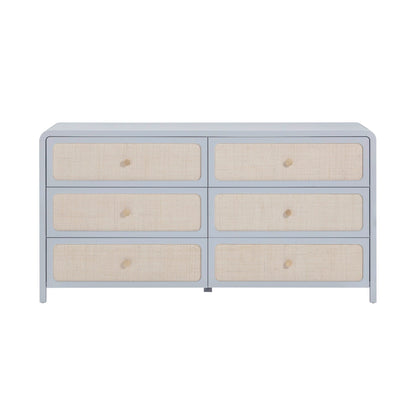 Patty - Rattan 6 Drawer Dresser