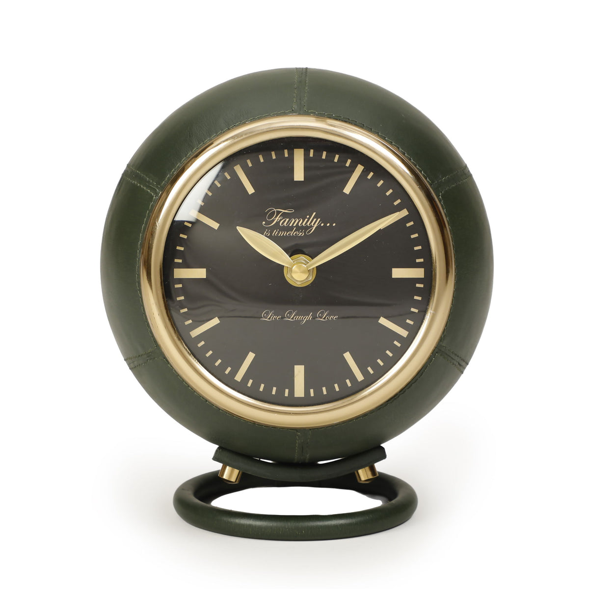 Draper - Designer Standing Accent Clock - Dark Green
