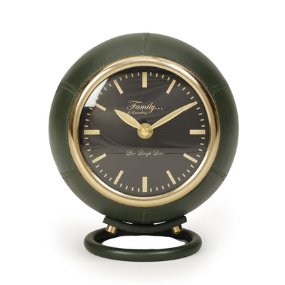 Draper - Designer Standing Accent Clock - Dark Green
