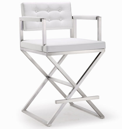 Director - Stainless Steel Counter Stool