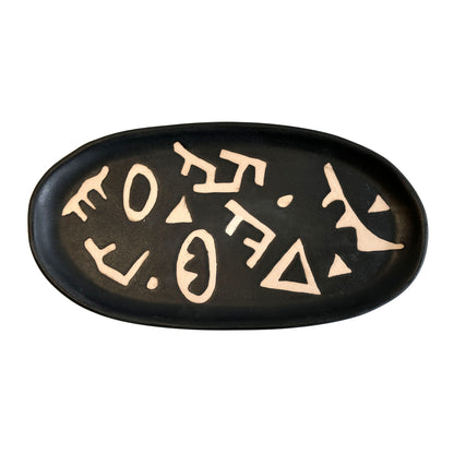 Earthenware - Runes Catchall Dish - Black