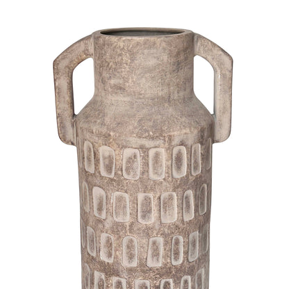 Earthenware - Diode Flower Vase - Light Brown