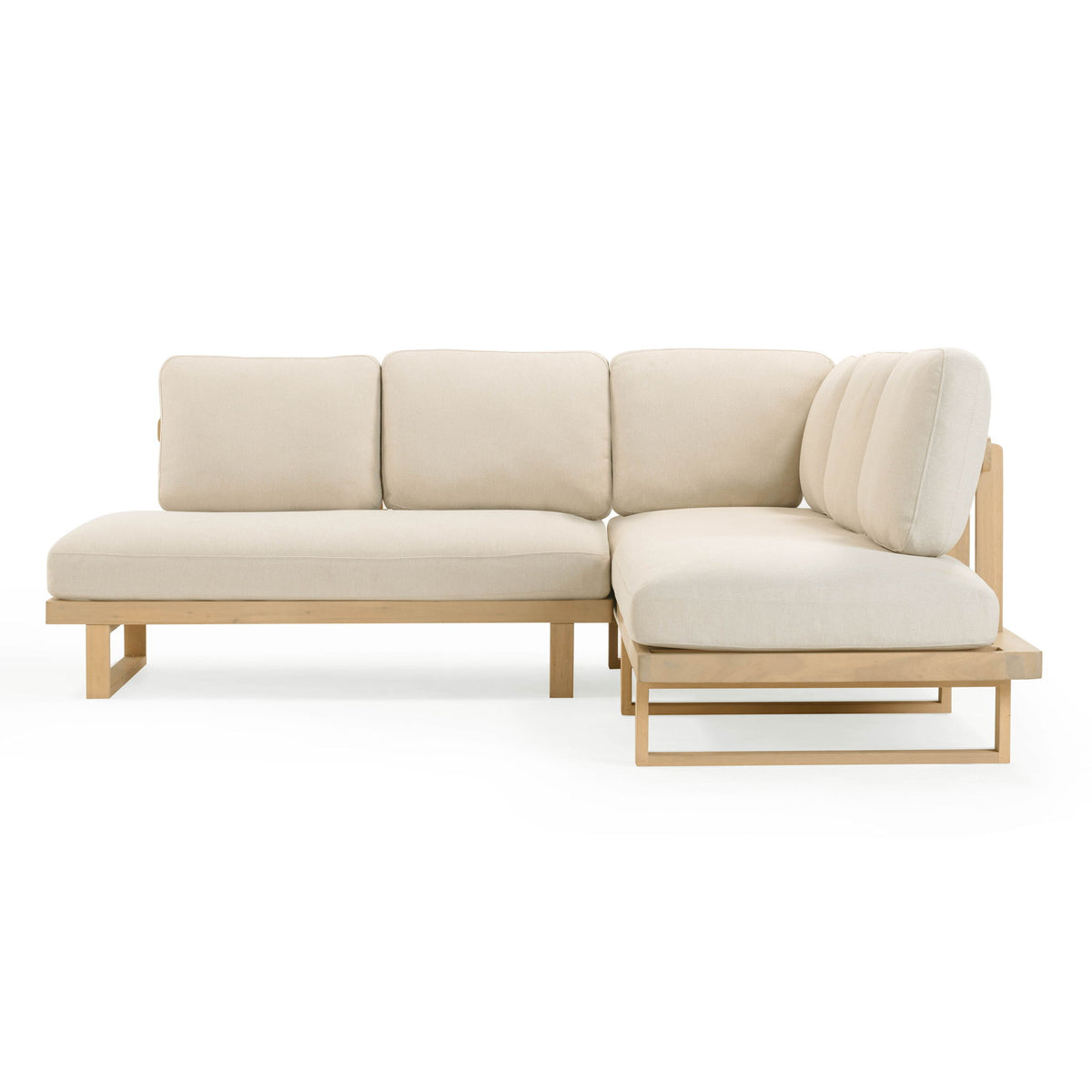 Evan - Outdoor L-Sectional - Cream