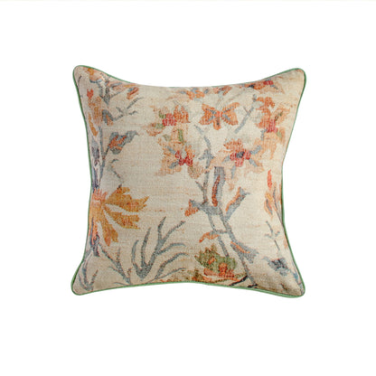 Taman - 20" Natural Cotton Accent Pillow Cover - Summer Florals
