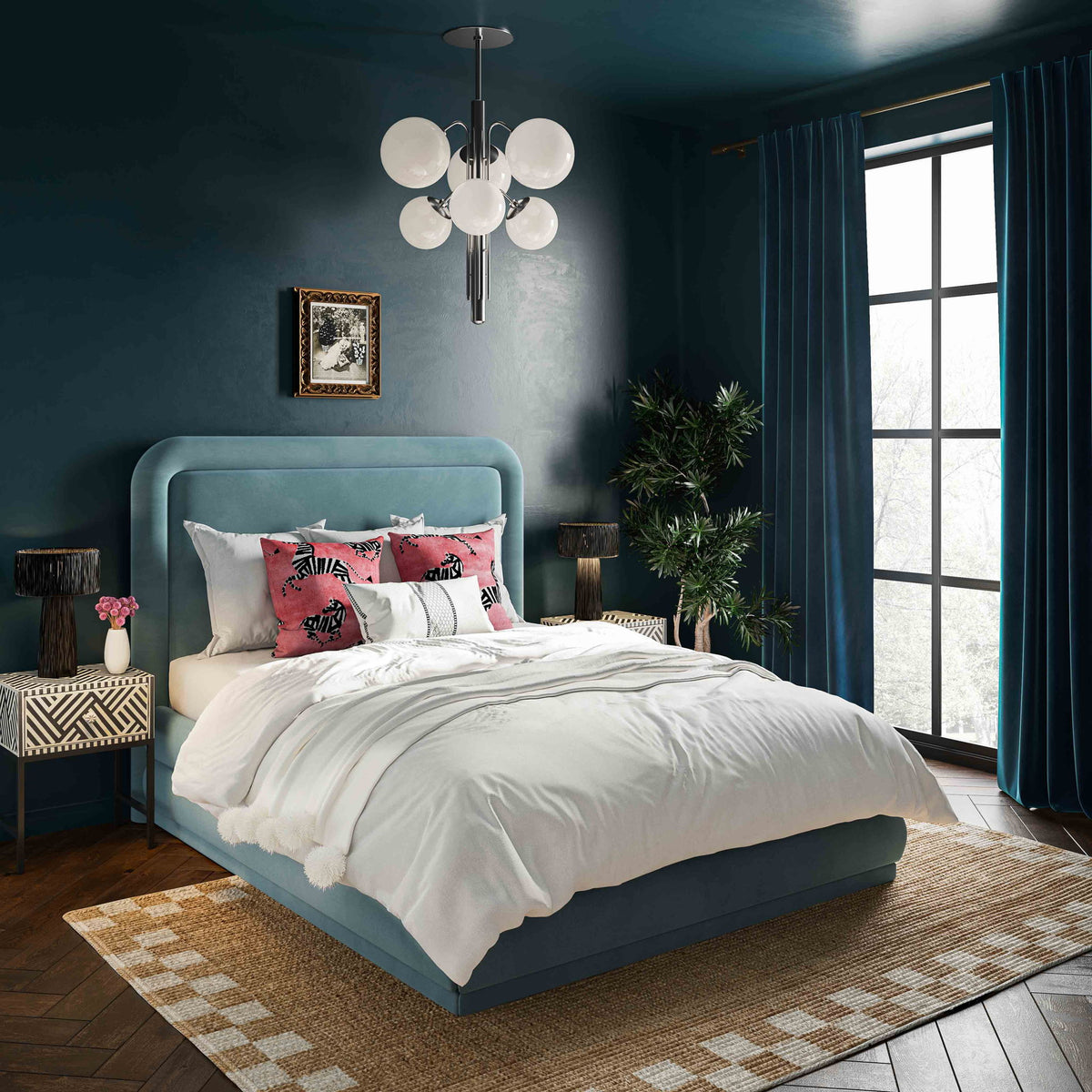 Briella - Velvet Bed