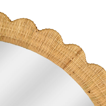 Bama - Rattan Arched Wall Mirror - Natural
