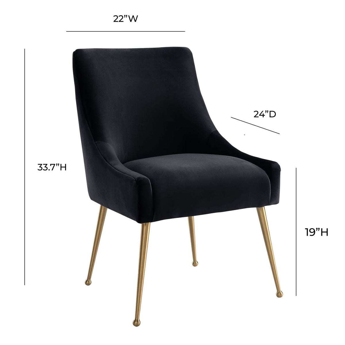 Beatrix - Velvet Side Chair