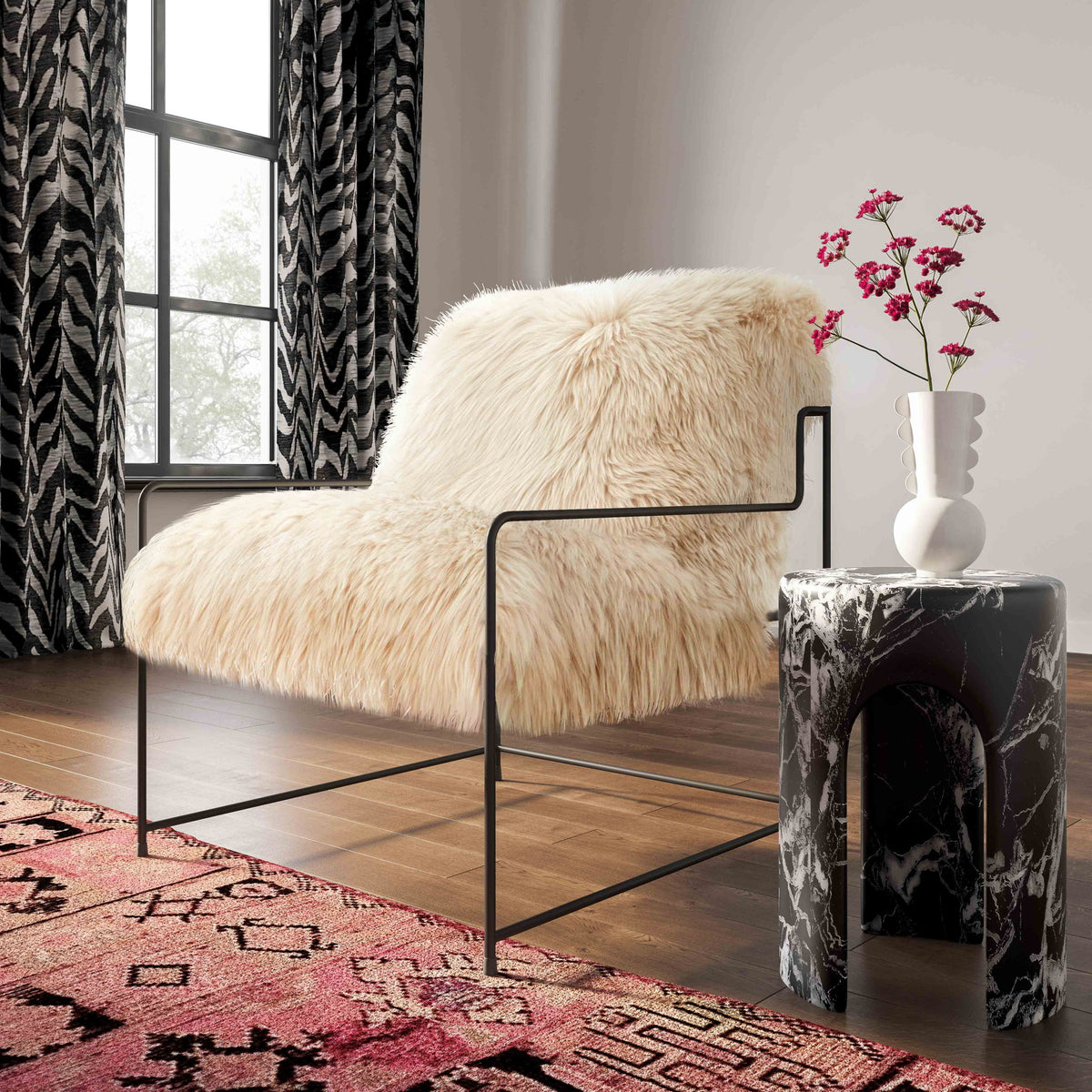 Kimi - Genuine Sheepskin Chair