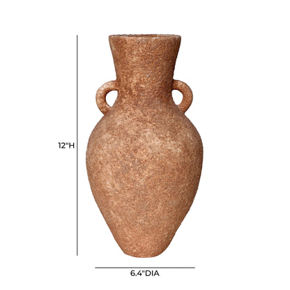 Earthenware - Roman Vase With Handles - Terracotta