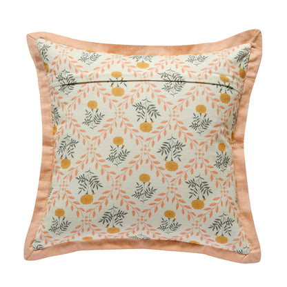 Dolce - 20" Natural Cotton Throw Pillow, Cover - Blush Pink
