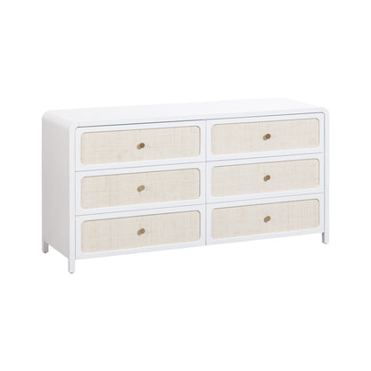 Patty - Rattan 6 Drawer Dresser