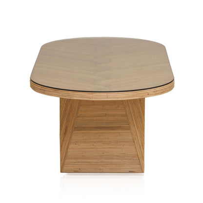 Caren - Oval Dining Table - Natural