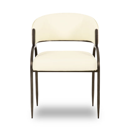 Tatum - Vegan Leather 2-Tone Dining Chair