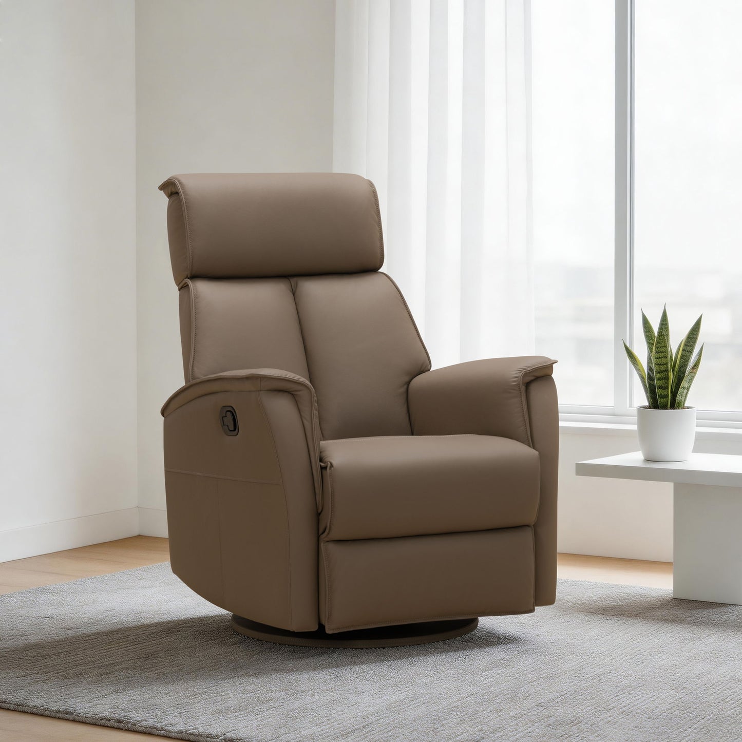 Sylas - Recliner Swivel Glider - Tucker-Taupe