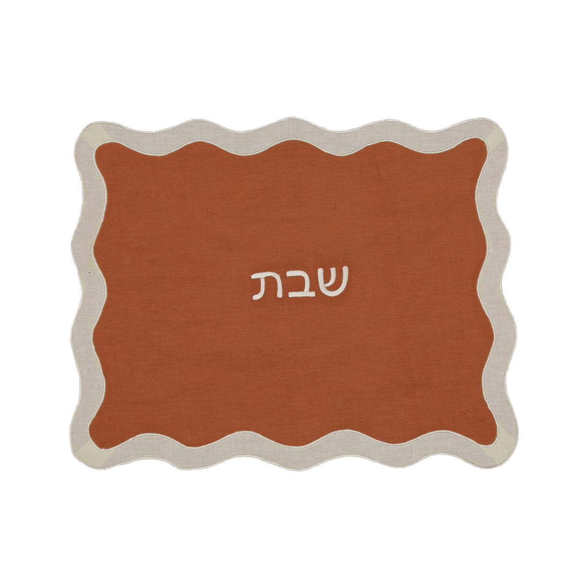 Organic Cotton / Linen Wavy Challah Cover