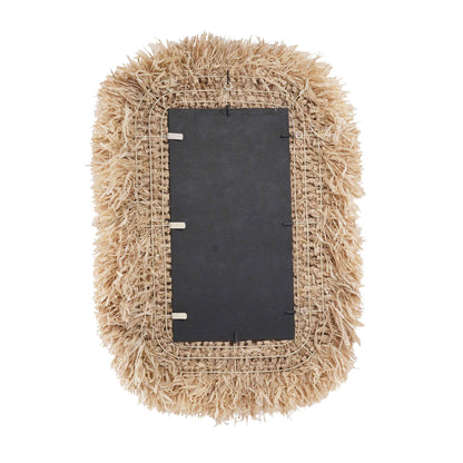 Palm - Sisal Rectangular Wall Mirror - Natural