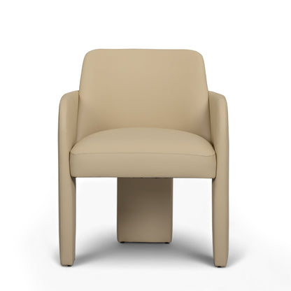 Leo - Performance Vegan Leather Dining Chair - Taupe