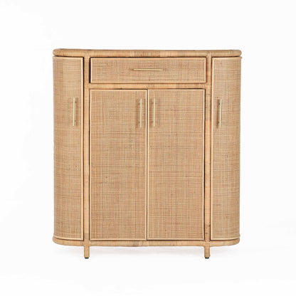 Tarot - Rattan Bar Cabinet - Natural