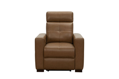 Cara - Power Recliner With Power Headrest And Power Lumbar - Light Brown