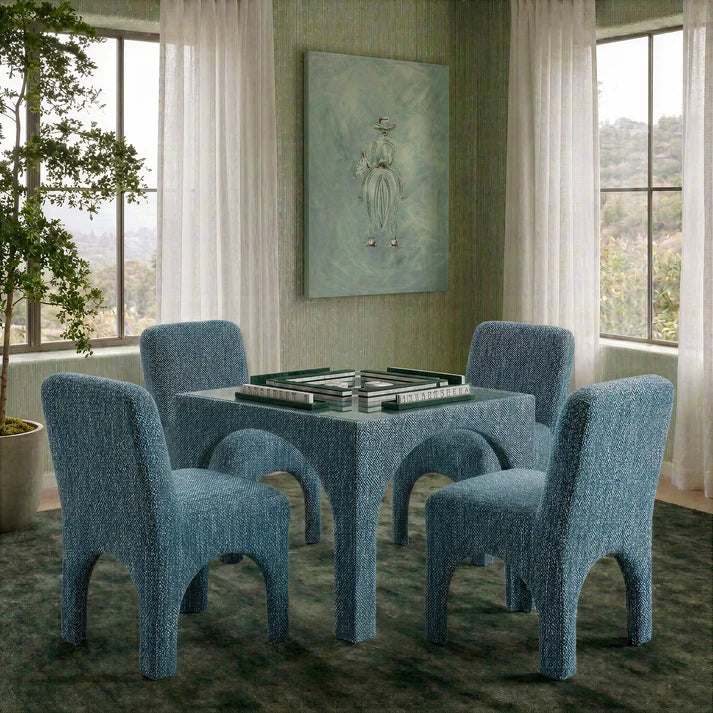 Tomlin 35" Square Mahjong Game Table & 2 Chairs Set