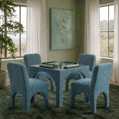 Tomlin 35" Square Mahjong Game Table & 2 Chairs Set