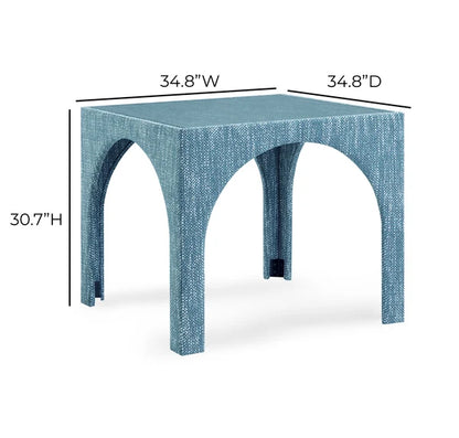 Tomlin 35" Square Mahjong Game Table & 4 Stools Set